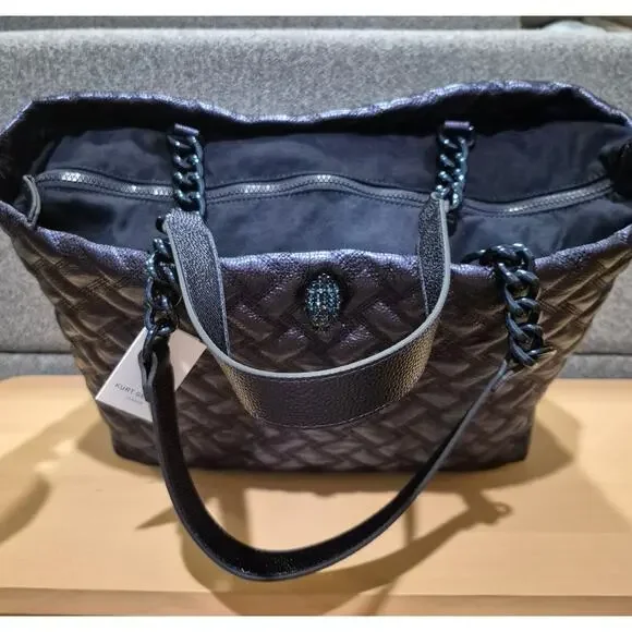 "New Kurt Geiger London Quilted Leather Tote – Luxury Designer Bag NWT"